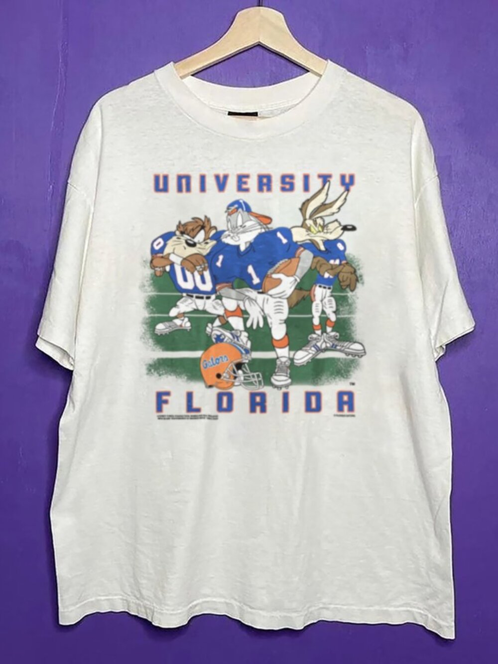 Vintage University of Florida Gators Looney Tunes Football Shirt, NCAA Shirt Tee